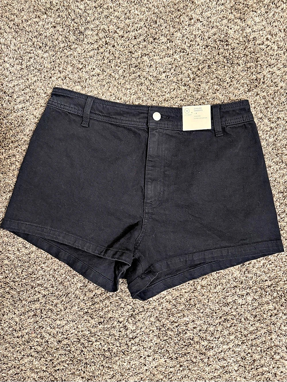 Universal Thread Sailor Shorts High Rise Black Size 12 Like NWT